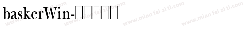 baskerWin字体转换