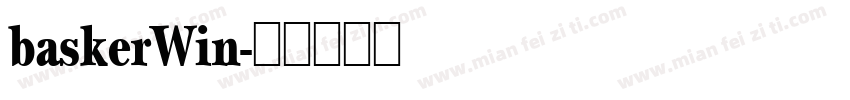 baskerWin字体转换