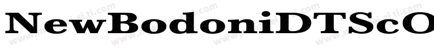 NewBodoniDTScOsfLEx字体转换