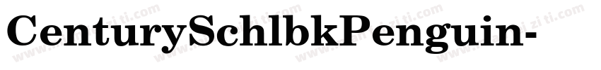 CenturySchlbkPenguin字体转换
