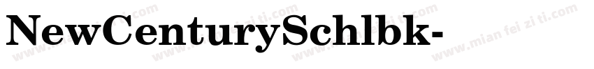 NewCenturySchlbk字体转换