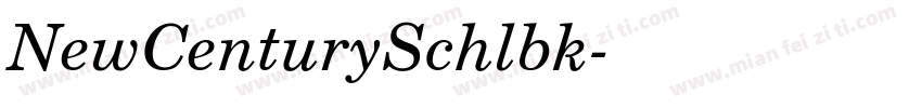 NewCenturySchlbk字体转换