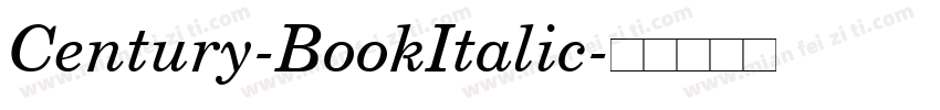 Century-BookItalic字体转换