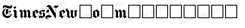 TimesNewRouman字体转换