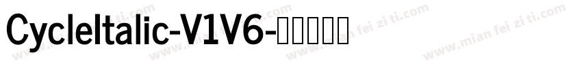 CycleItalic-V1V6字体转换