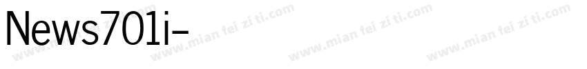 News701i字体转换
