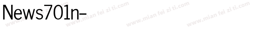 News701n字体转换