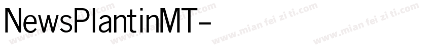 NewsPlantinMT字体转换