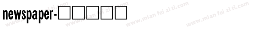 newspaper字体转换