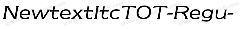 NewtextItcTOT-Regu字体转换