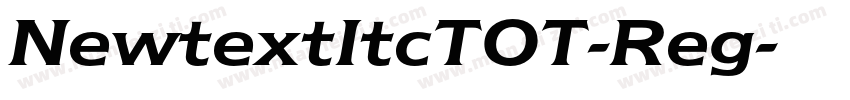NewtextItcTOT-Reg字体转换
