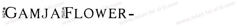 GamjaFlower字体转换
