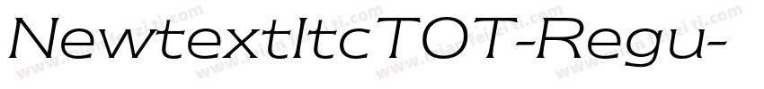 NewtextItcTOT-Regu字体转换