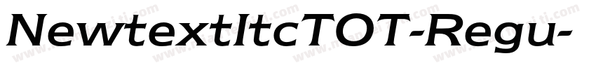 NewtextItcTOT-Regu字体转换