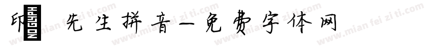印氪先生拼音字体转换