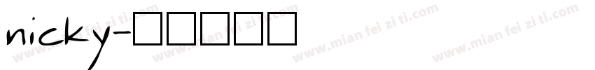 nicky字体转换