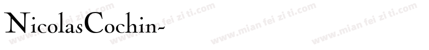 NicolasCochin字体转换