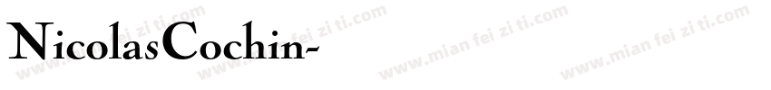 NicolasCochin字体转换