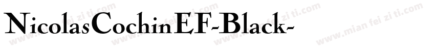 NicolasCochinEF-Black字体转换