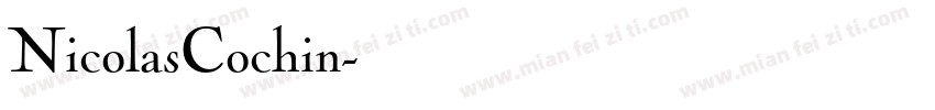 NicolasCochin字体转换