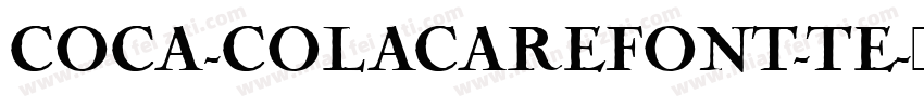 COCA-COLACAREFONT-TE字体转换