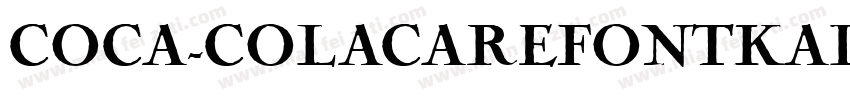 COCA-COLACAREFONTKAI字体转换