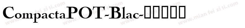 CompactaPOT-Blac字体转换