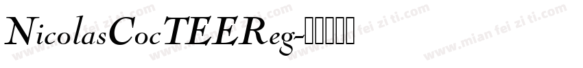 NicolasCocTEEReg字体转换