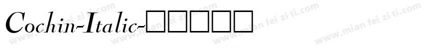Cochin-Italic字体转换