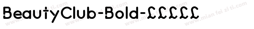 BeautyClub-Bold字体转换