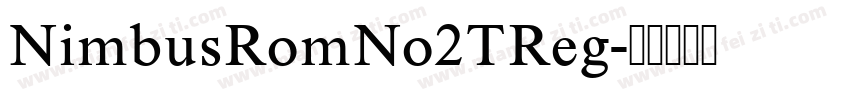 NimbusRomNo2TReg字体转换