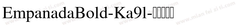 EmpanadaBold-Ka9l字体转换