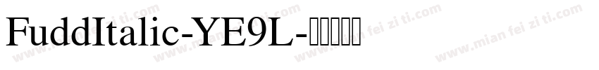 FuddItalic-YE9L字体转换