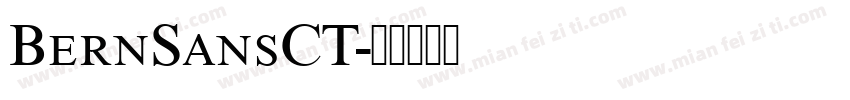 BernSansCT字体转换