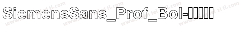SiemensSans_Prof_Bol字体转换