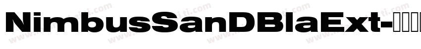 NimbusSanDBlaExt字体转换