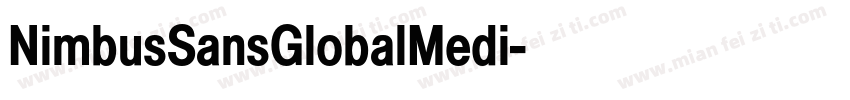 NimbusSansGlobalMedi字体转换