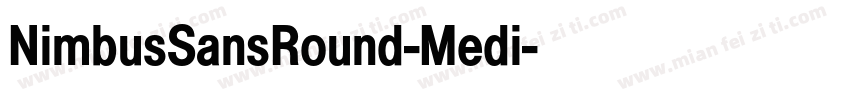 NimbusSansRound-Medi字体转换