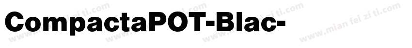 CompactaPOT-Blac字体转换