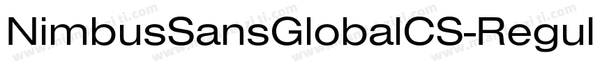 NimbusSansGlobalCS-Regular字体转换