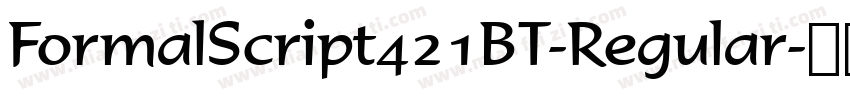 FormalScript421BT-Regular字体转换