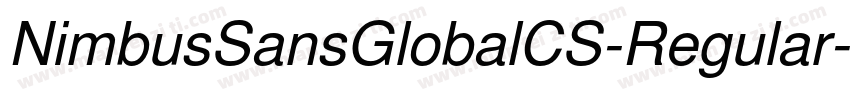 NimbusSansGlobalCS-Regular字体转换