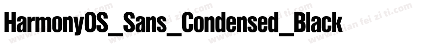 HarmonyOS_Sans_Condensed_Black_Ital字体转换