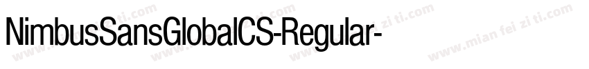 NimbusSansGlobalCS-Regular字体转换