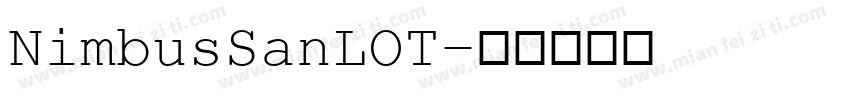 NimbusSanLOT字体转换