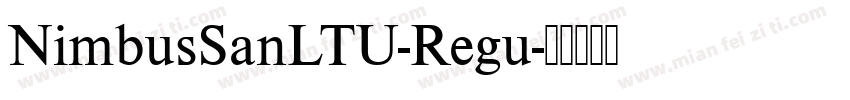 NimbusSanLTU-Regu字体转换