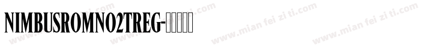 NimbusRomNo2TReg字体转换