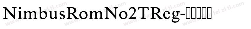 NimbusRomNo2TReg字体转换