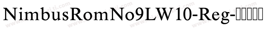 NimbusRomNo9LW10-Reg字体转换