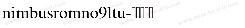 nimbusromno9ltu字体转换